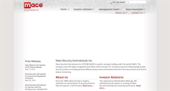 Desktop Screenshot of corp.mace.com